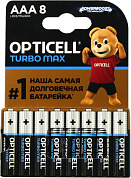 OPTICELL TURBO MAX <250500> (LR03) Size AAA, 1.5V, щелочной (alkaline) <уп. 8 шт>