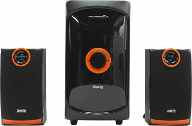 Колонки Dialog Progressive AP-200 (2х15W +Subwoofer 30W, дерево, SD, USB, ПДУ)