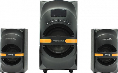 Колонки Dialog Progressive AP-210B (2х15W +Subwoofer 30W, дерево, SD, USB, Bluetooth, ПДУ)