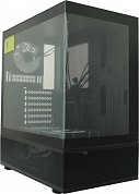Miditower 1STPLAYER MIKU Mi7-A <Mi7-A-BK-2FC7R-1FC7> Black ATX без БП