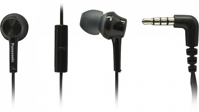 Наушники с микрофоном Panasonic RP-TCM115GCK <Black> (шнур 1.2м)