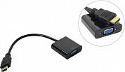 Orient <C100> Кабель-адаптер HDMI (M) --> VGA (15F) + audio