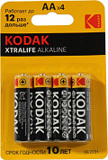 Kodak XTRALIFE <CAT30952027> (LR6, Size AA, 1.5V, alkaline) <уп. 4 шт>