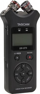 TASCAM <DR-07X> цифр. диктофон (LCD, microSDXC, USB2.0, 2xAA)