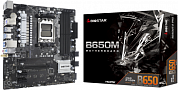 B650MT-E PRO Материнская плата Biostar  SocketAM5 AMD B650 4xDDR5 mATX AC`97 8ch(7.1) 2.5Gg RAID+HDMI+DP