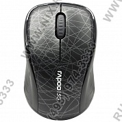 RAPOO Wireless Optical Mouse <3100P Black>  USB 3btn+Roll,  беспроводная <10688>