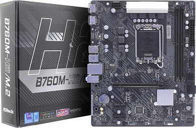 ASRock B760M-H2/M.2 (RTL) LGA1700 <B760> PCI-E 2xHDMI 2.5GbLAN SATA MicroATX 2DDR5
