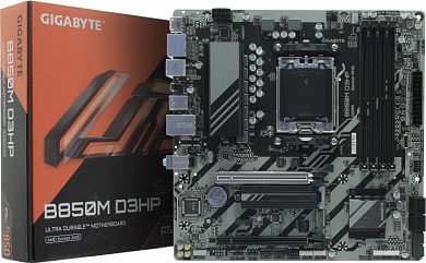 GIGABYTE B850M D3HP (RTL) AM5 <B850> 2xPCI-E HDMI+2xDP GbLAN SATA RAID MicroATX 4DDR5