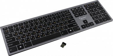 Клавиатура Gembird KBW-1 <USB> 104КЛ, беспроводная