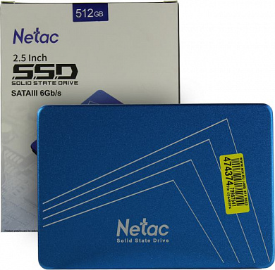 SSD 512 Gb SATA 6Gb/s Netac N600S <NT01N600S-512G-S3X> 2.5"