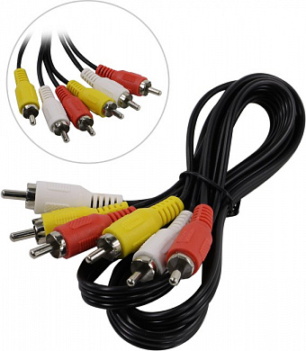 5bites <AC3R-010M> Кабель 3RCA-M --> 3RCA-M 1м