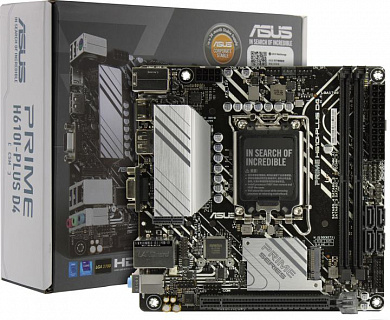 ASUS PRIME H610I-PLUS D4-CSM (RTL) LGA1700 <H610> PCI-E Dsub+HDMI+DP GbLAN SATA Mini-ITX 2DDR4