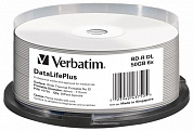 BD-R Disc Verbatim 50Gb 6x Dual Layer  <уп.25 шт> на шпинделе, printable <43750>