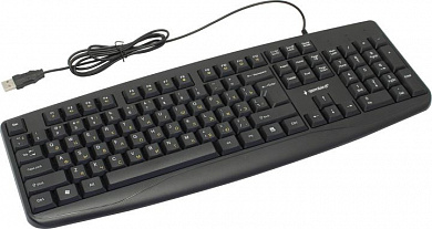 Клавиатура Gembird KB-8351U-BL Black <USB> 104КЛ