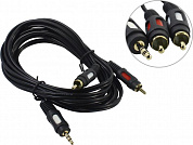 Rexant <17-4234> Кабель Jack3.5-M --> 2RCA-M 3м