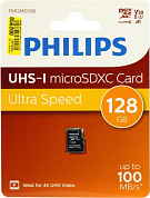 PHILIPS <FM12MD55B/97> microSDXC Memory Card 128Gb A1 V30 UHS-I U3