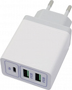 KS-is KS-365 Зарядное устройство USB (Вых. DC5V/9V/12V, 30W, 2xUSB, USB-C, быстрая зарядка)