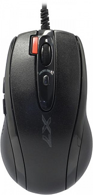 A4Tech Game Optical Mouse <X-710BK-Black> (RTL) USB  7btn+Roll