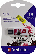 Verbatim <49414> Graffiti Edition / Red  USB2.0  Flash Drive16Gb (RTL)