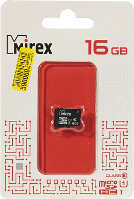 Mirex <13612-MCSUHS16> microSDHC 16Gb UHS-I U1 Class10