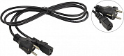 Telecom <TP021-IEC320-C13-BK/TP021-BK-1.8м> Кабель компьютер - розетка220V 1.8м Европейский стандарт