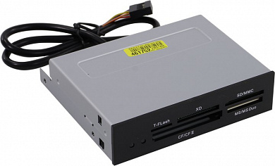 ExeGate <CR-415> 3.5" Internal USB2.0 CF/xD/SD/MMC/microSD/MS(/Duo) Reader/Writer<EX283581RUS>