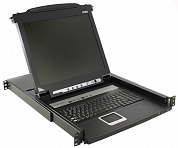 ATEN <CL5716MRG> 1U 16-port 17" Single Rail LCD KVM Switch (+2 кабеля)