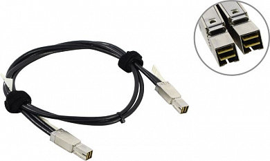 <SAS-1M-SFF8644-SFF8644> Кабель SFF-8644 -->SFF-8644 1м