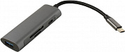 Orient <JK-329> Кабель-адаптер USB-C -> USB3.0+USB-C+SD/microSDCard Reader