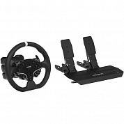 Руль Moza R3 PC черный [28 см, полиуретан, для PC, проводной, виброотдача, обратная связь]