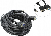 Procase <CE-1000> Кабель для консолей E1916/E1908/E1901/E1716/E1708/E1701 (USB+VGA15M, 10м)