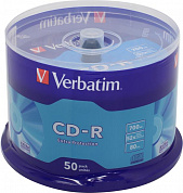 CD-R Verbatim   700Mb 52x sp. <уп.50 шт> на шпинделе <43351>