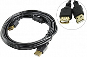 5bites <UC5011-030A> Кабель удлинительный USB 2.0 A-->A 3м 2 фильтра