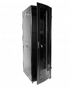 ЦМО ШТК-М-42.6.10-1ААА-9005 Шкаф  напольный 42U (600x1000) дверь стекло, цвет чёрный (3ч)