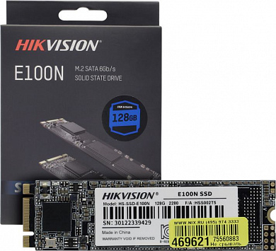SSD 128 Gb M.2 2280 B&M 6Gb/s HIKVISION E100N <HS-SSD-E100N-128G> 3D TLC