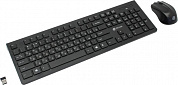 OKLICK Wireless  Keyboard & Optical Mouse <250M> Black (Кл-ра, USB,FM+Мышь 3кн, Roll, USB, FM) <997834>