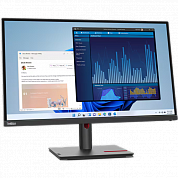 Монитор 63A9GAR1CB Lenovo 27" T27p-30 Black/Red, 16:9, IPS, 3840x2160, 4ms, 350cd, 60Hz, 1xHDMI, 1xDP, USB-C, 4xUSB, LA