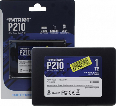 SSD 1 Tb SATA 6Gb/s Patriot P210 <P210S1TB25> 2.5"