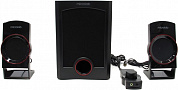 Колонки Microlab M-111 <чёрный> (2x3W +Subwoofer 6W дерево, ПДУ проводной)