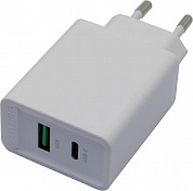 Vention <FBBW0-EU> Зарядное устройство USB (Вх. AC100-240V, Вых.DC5/9/12V, 20W, USB+USB-C)