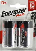 Energizer MAX (LR20) Size "D", 1.5V, щелочной (alkaline) <уп. 2  шт>
