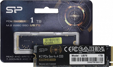 SSD 1Tb M.2 2280 M Silicon Power US75 <SP01KGBP44US7505>