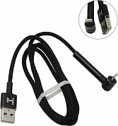 HARPER <STCH-590 Black> Кабель USB AM-->Lightning Г-образный 1м