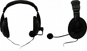 Наушники с микрофоном Defender Gryphon HN-750 Black (шнур 2м, с регулятором громкости) <63750>