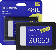 SSD 480 Gb SATA 6Gb/s ADATA Ultimate SU650 <ASU650SS-480GT-R> 2.5" 3D TLC