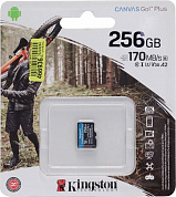 Kingston <SDCG3/256GBSP> microSDXC Memory Card 256Gb A2 V30 UHS-I U3