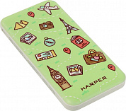 Внешний аккумулятор HARPER <PB-0025> (2xUSB, 10000mAh, Li-Pol)