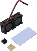 ACD RA535 <71158> Два вентилятора с радиатором для Raspberry Pi 3B+/4B