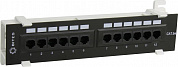 Patch Panel 10" 2U UTP 12 port кат.5e настенная  5bites <PPU55-04W>разъём KRONE&110 (dual IDC)