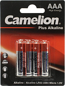Camelion LR03-BP4, Size "AAA", 1.5V, щелочной (alkaline) <уп. 4 шт>